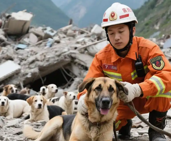 泪目！汶川地震17年后，汶川地震搜救犬全部离世，它们的功勋永存