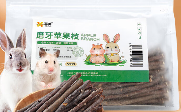 喜帅兔子磨牙棒能当主食吗