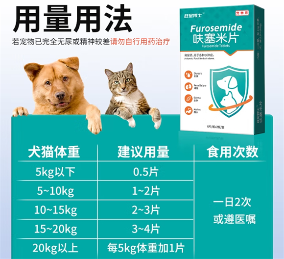 旺星博士宠物呋塞米片:宠物泌尿系统护理的便捷之选 旺星博士宠物呋塞米片:宠物泌尿系统护理的便捷之选