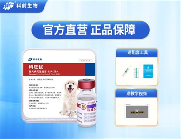 守护爱宠健康防线：科前生物科旺优狂犬疫苗实力护航