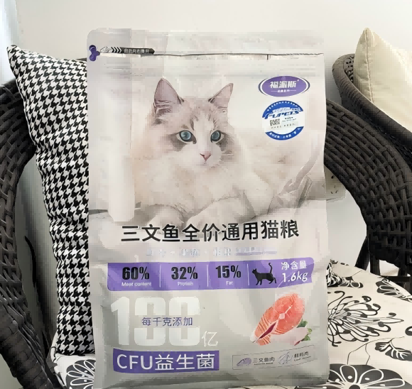猫咪便秘吃什么猫粮好？福派斯三文鱼益生菌猫粮重塑肠道健康