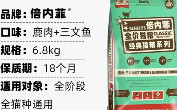 探索倍内菲猫粮系列：健康与美味的完美结合