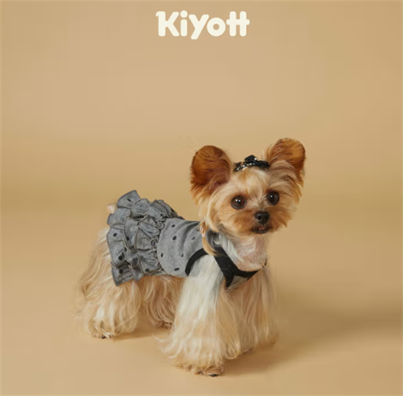 Kiyott宠物春夏波点裙，解锁爱宠的简约舒适休闲风