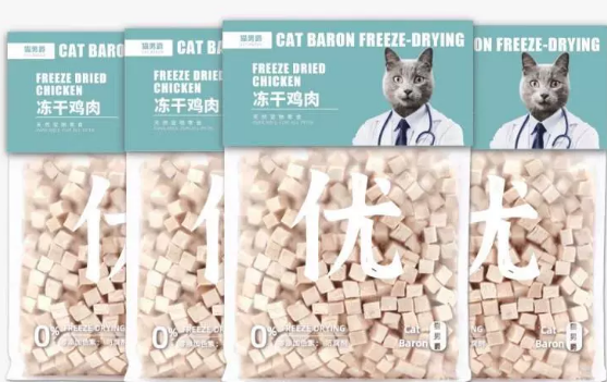 猫男爵冻干鸡肉猫零食，高肉蛋白守护猫咪快乐食光