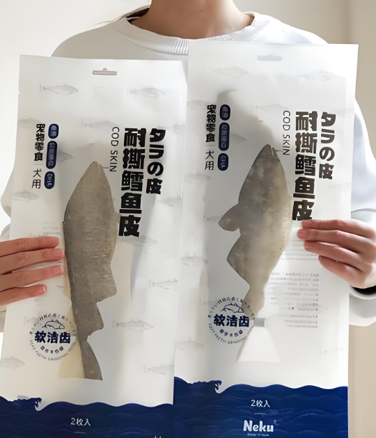 犬用磨牙零食推荐——Neku鳕鱼皮磨牙零食柔韧不伤牙龈