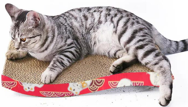 咖妃喵S型猫抓板:猫咪磨爪的理想之选 咖妃喵S型猫抓板:猫咪磨爪的理想之选