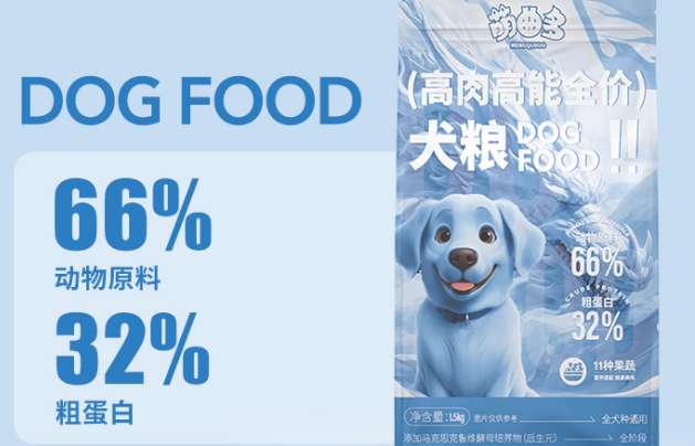 萌曲多高肉高能狗粮:充足能量助力狗狗活力 萌曲多高肉高能狗粮:充足能量助力狗狗活力