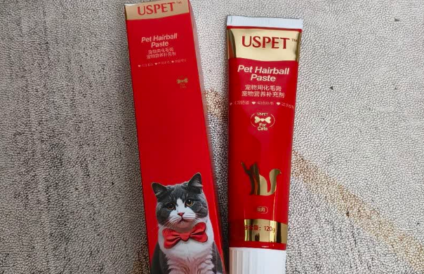 猫咪毛球问题难解决？快安排上优斯派USPET猫咪化毛膏！