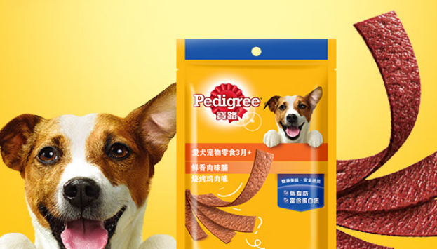 狗狗最好的零食推荐宝路烧烤鸡肉味肉脯，健康美味两不误！