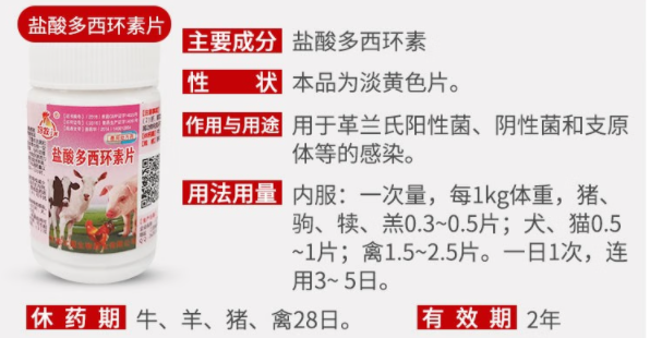 赣牧盐酸多西环素片，畜牧驱虫杀菌就用它