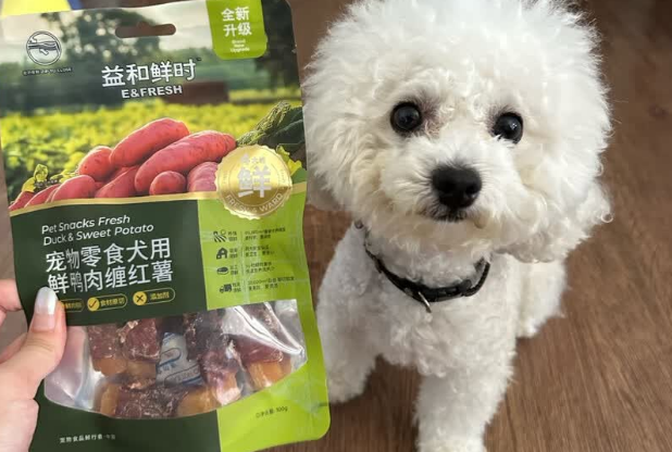 狗零食哪个牌子质量好？强烈推荐益和鲜时红薯缠鸭肉干！