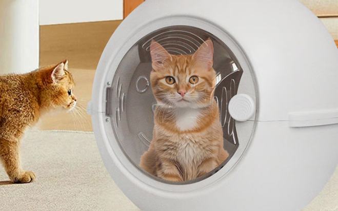 猫咪洗澡后难吹干？宝宠派全自动猫咪烘干箱机来解忧