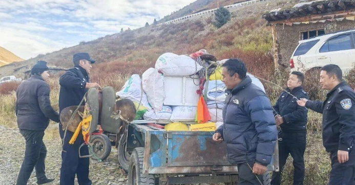 5000余头牦牛“组团”迁徙 德格公安护航牧民转场 5000余头牦牛“组团”迁徙 德格公安护航牧民转场