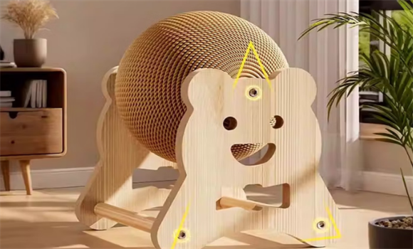 梗佶立式猫抓球耐抓吗