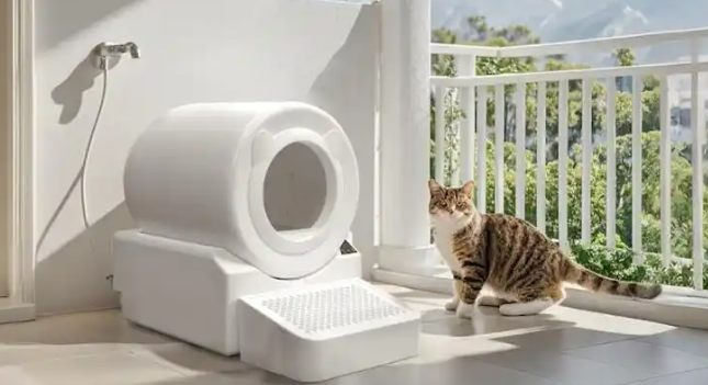 宠洁仕冲水式智能猫马桶：新房装修，为爱宠规划一劳永逸的如厕区