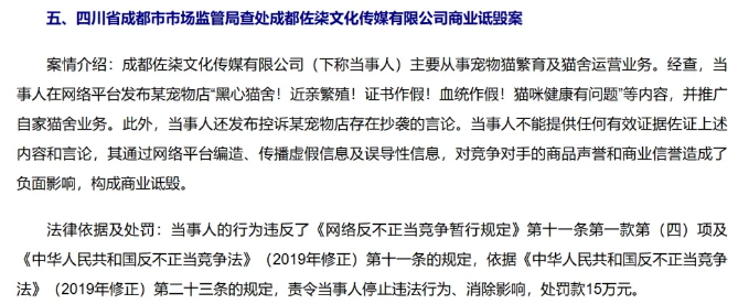 刚刚!这家宠物店因商战被罚15万元 刚刚!这家宠物店因商战被罚15万元