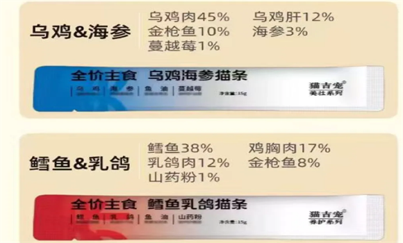 猫条口碑质量好的牌子——猫吉宠，科学配比，全面营养