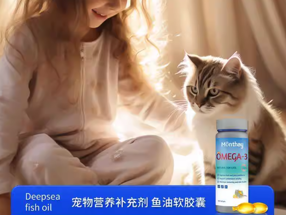 Monthay鱼油胶囊：换季少掉毛，养猫不焦虑