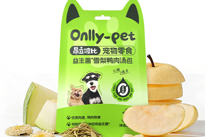 昂立波比宠物零食雪梨鸭肉汤包，时令温润食补呵护爱宠日常状态