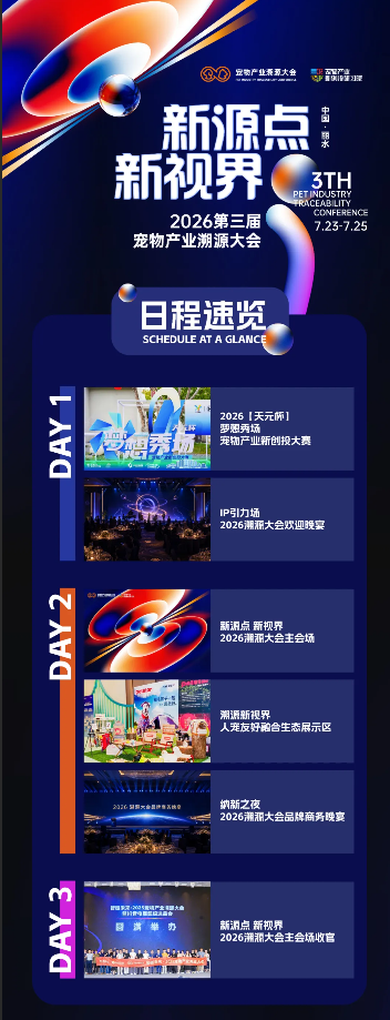 四大主题展示区抢先看!2026宠物产业溯源大会倒计时15天,丽水见 四大主题展示区抢先看!2026宠物产业溯源大会倒计时15天,丽水见