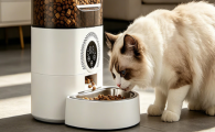 它白猫砂盆宠物自动喂食器好用吗？猫狗通用智能投喂好物
