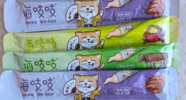 海吱吱猫条有营养吗