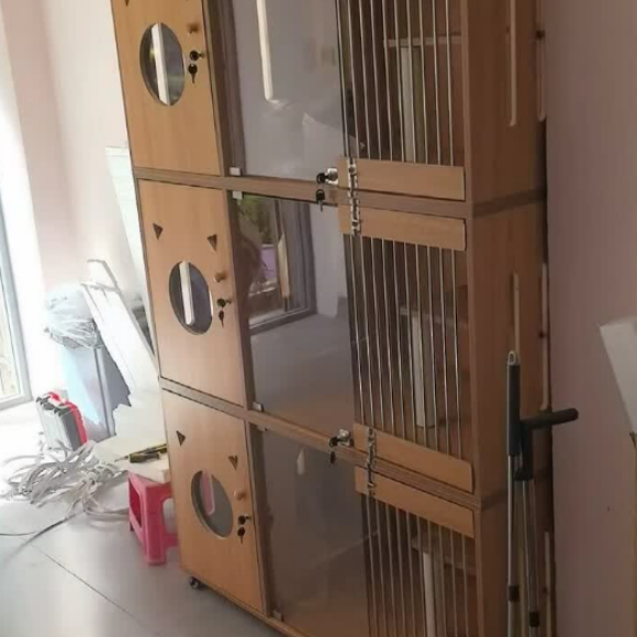 实木猫柜哪个好？喵掌柜安全耐用易打理，守护猫咪居家健康