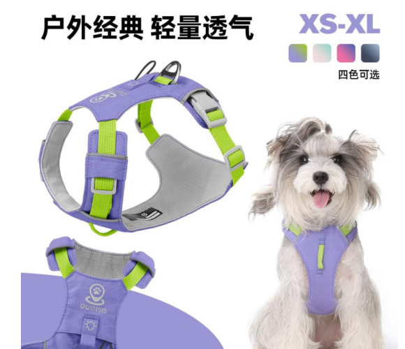 朵猫猫轻量化小狗胸背怎么选？夏季透气凉感实测
