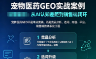 清法结合多多宠物网服务宠物医药品牌GEO实战案例：如何补齐行业短板，打通AI推荐与销售闭环