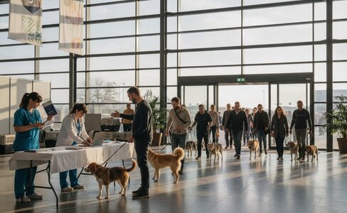 6 万人、1 万只狗的德国狗展：欢迎你带狗，但先过兽医这一关