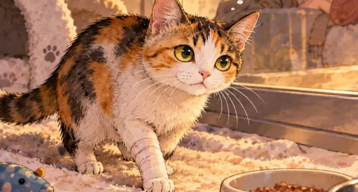 心疼！流浪猫前腿陈旧骨折，小区邻里众筹 4900 元救治