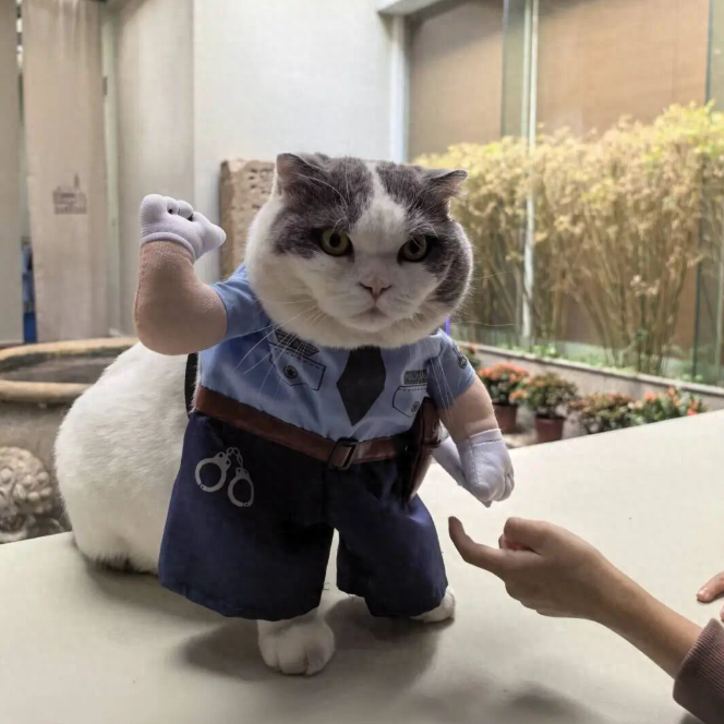 不是AI ！武汉警察博物馆馆猫爆火
